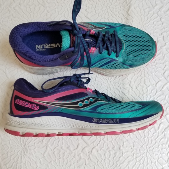 Saucony Shoes Saucony Guide Everun Women Teal Pink